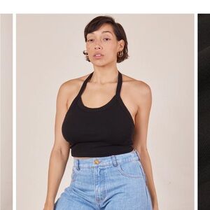 NWOT Big Bud Press Halter Top Faded Grape M